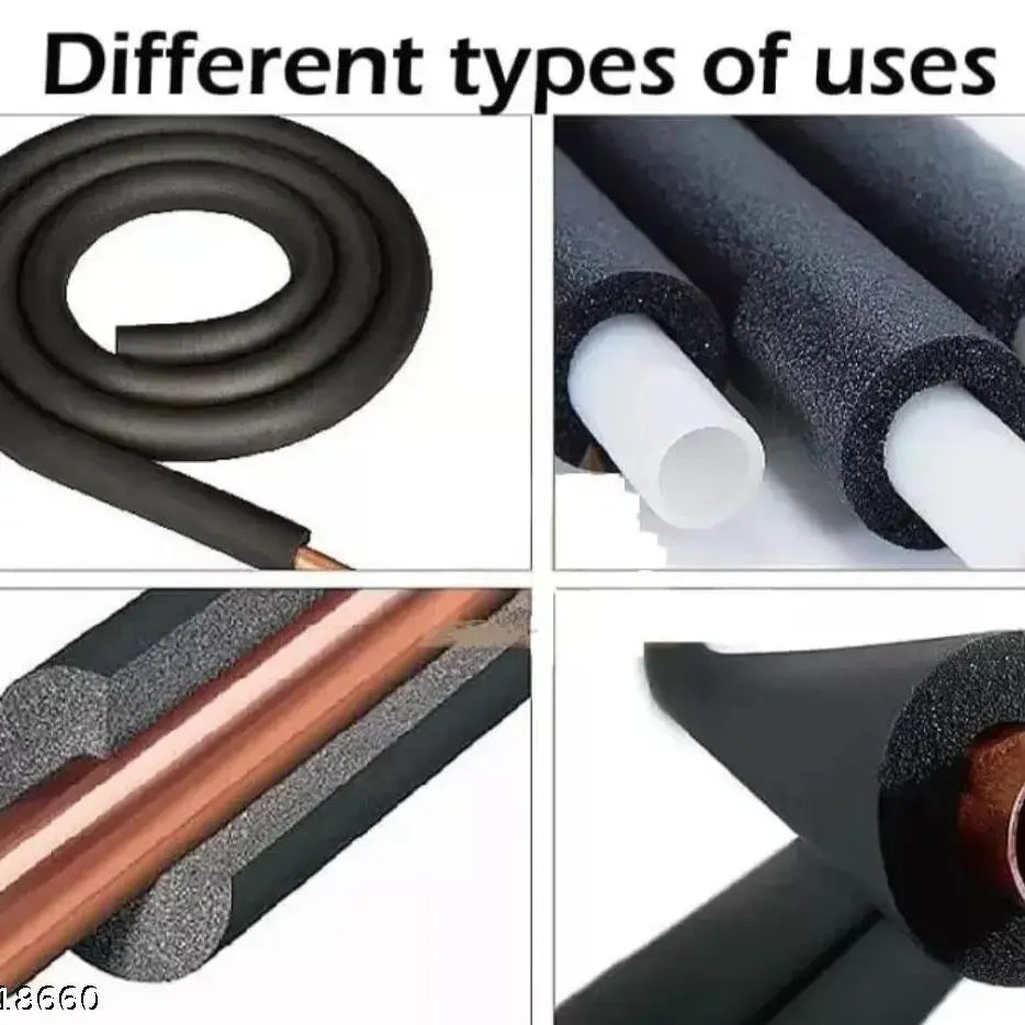 INSULATION TUBE 1/2" ID X 3/8" THK Foam Heat Insulated Tube for Air Conditioner 6ft – view 2