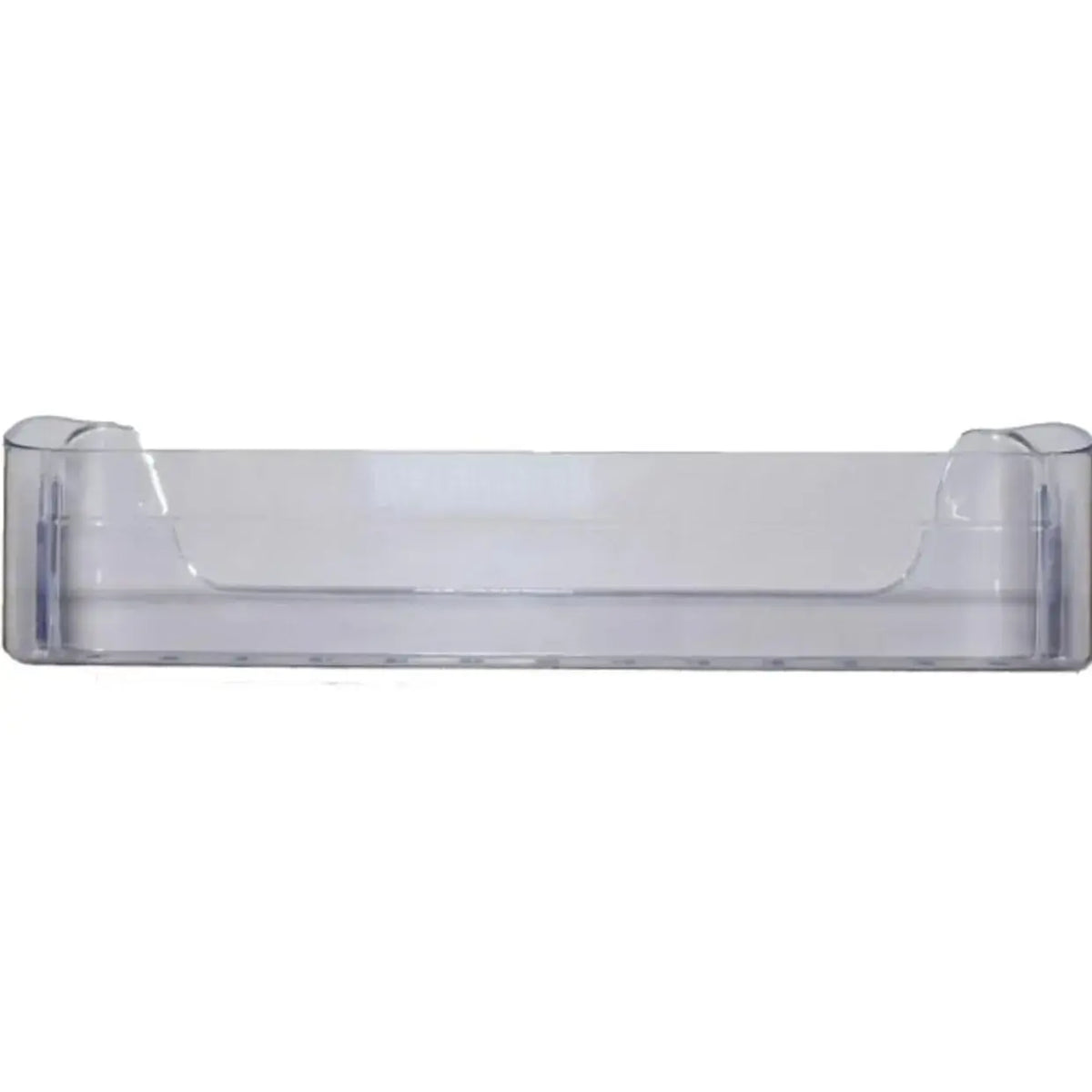 Fridge door shelf for LG single door fridge – shallow clear shelf, front view