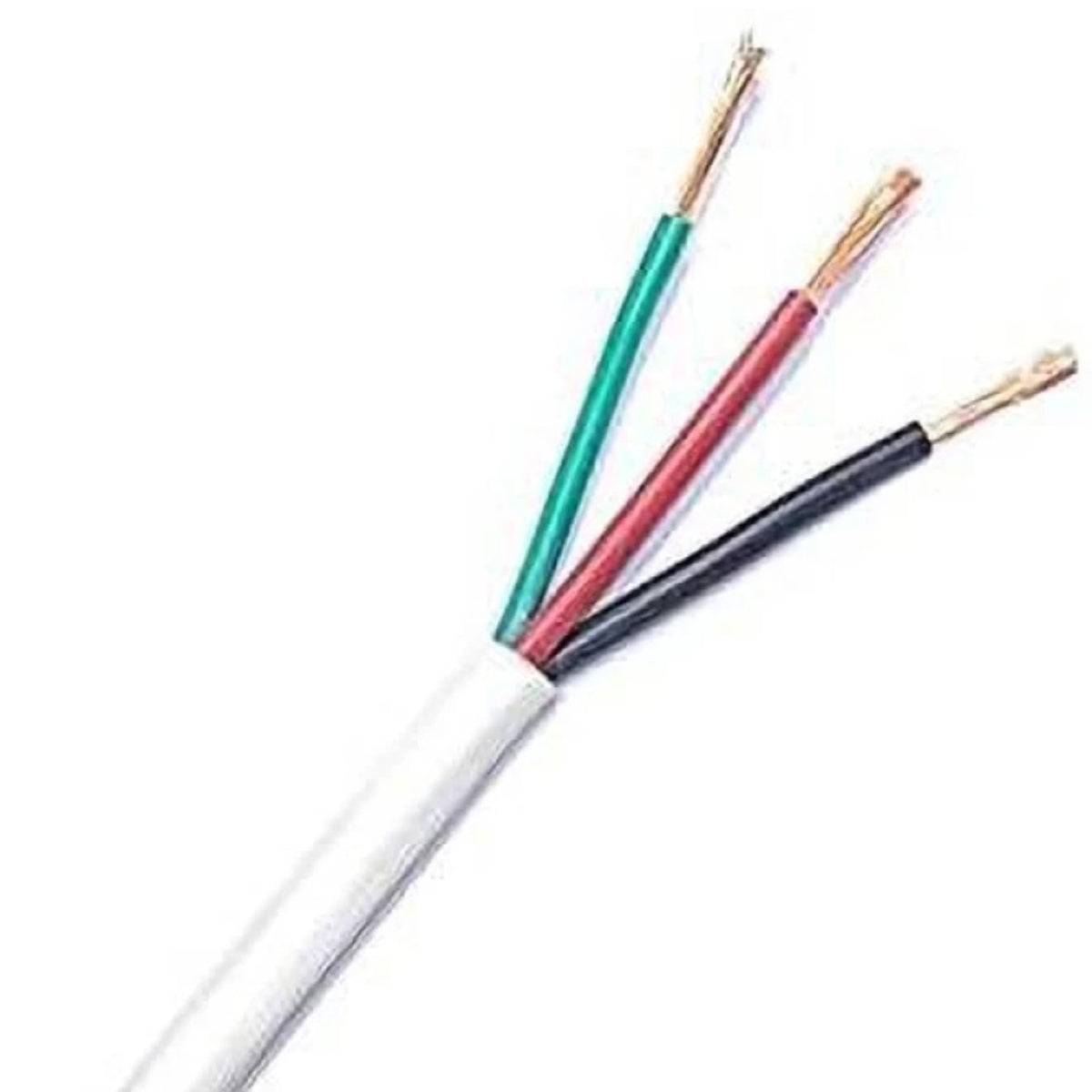 10 ft copper pipes with insulation and wire – three-core wire