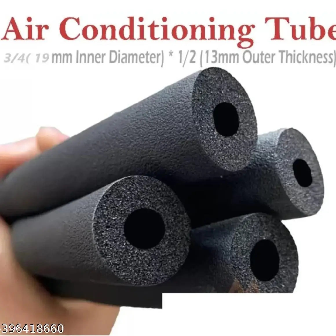 INSULATION TUBE 1/2" ID X 3/8" THK Foam Heat Insulated Tube for Air Conditioner 6ft