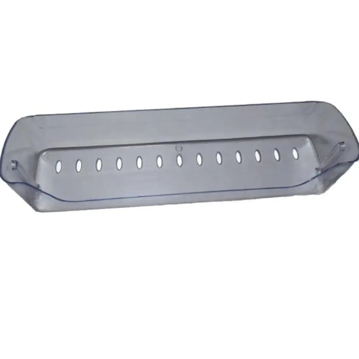 Fridge door shelf for LG single door fridge – clear shelf with a row of round holes