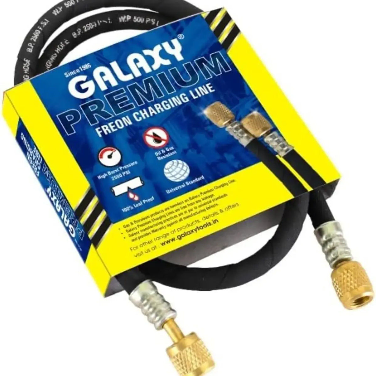 Galaxy Black 180 CM R22, R134A Refrigerant Charging Line
