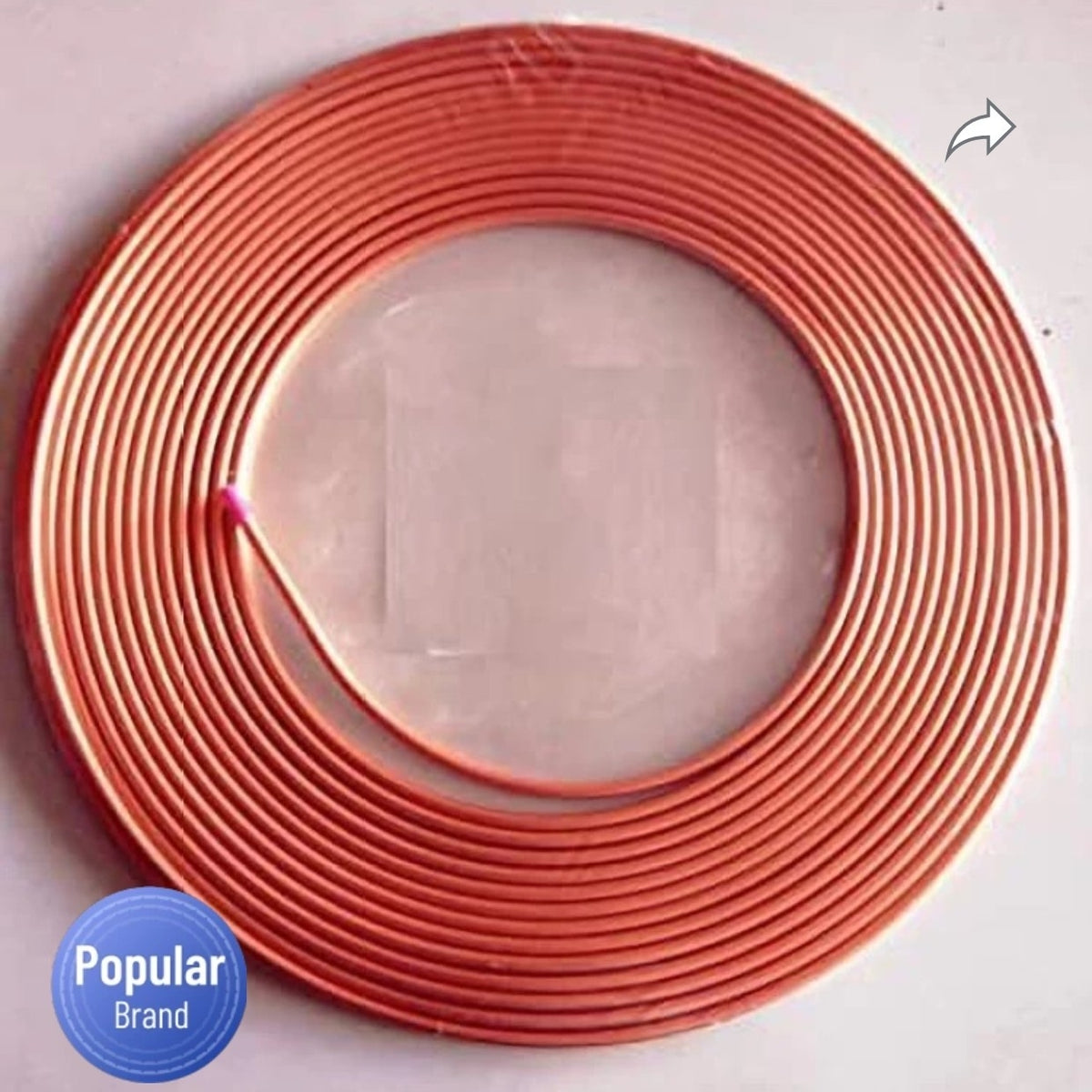 Malasia COPPER PIPE ROLL 1/4" 50Ft 1.35Kg