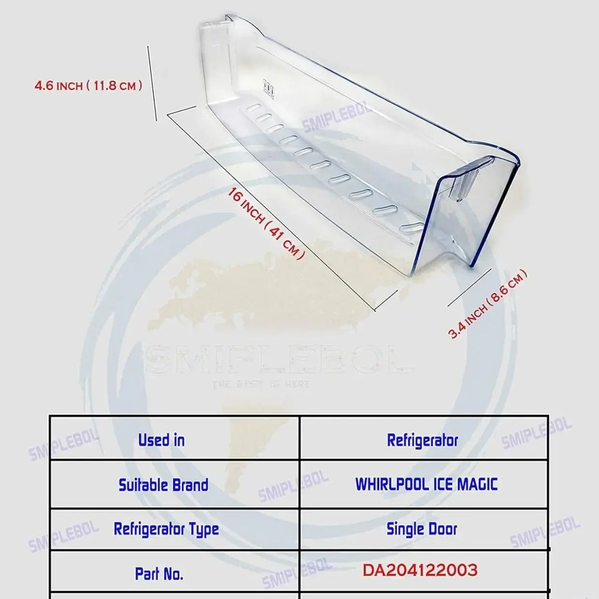 Fridge Bottle Shelf Compatible for Whirlpool ICE Magic Single – view 3