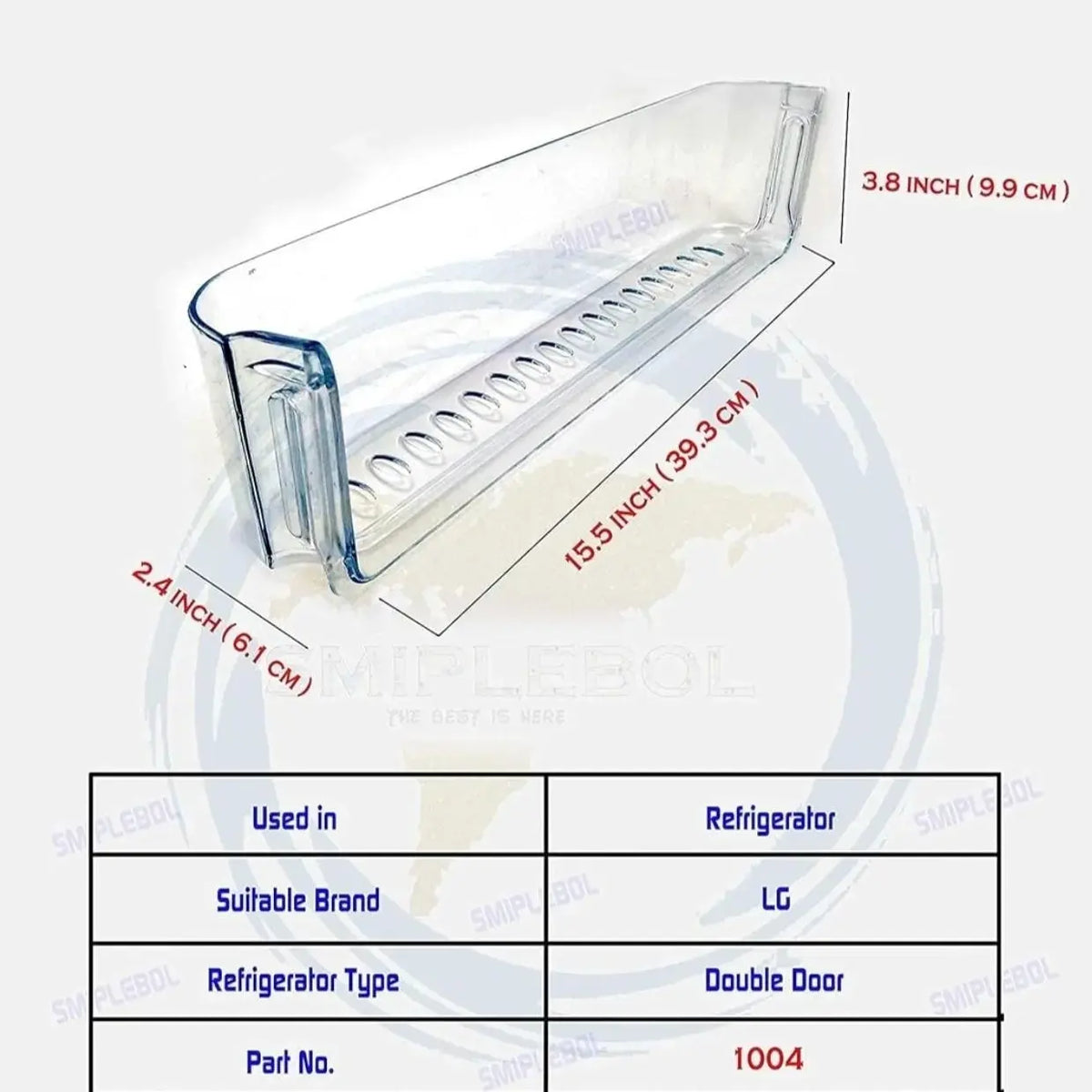 (Part No:5004JF1004) LG Double Door Refrigerator Compatible – view 4