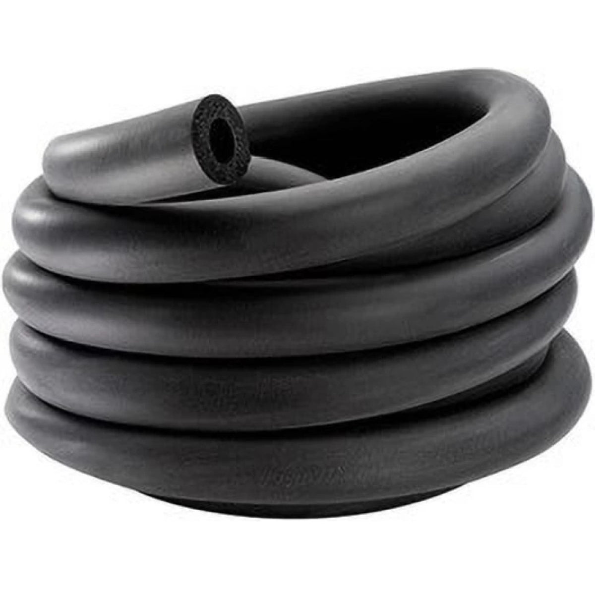 10 ft copper pipes with insulation and wire – coil of black foam insulation tube