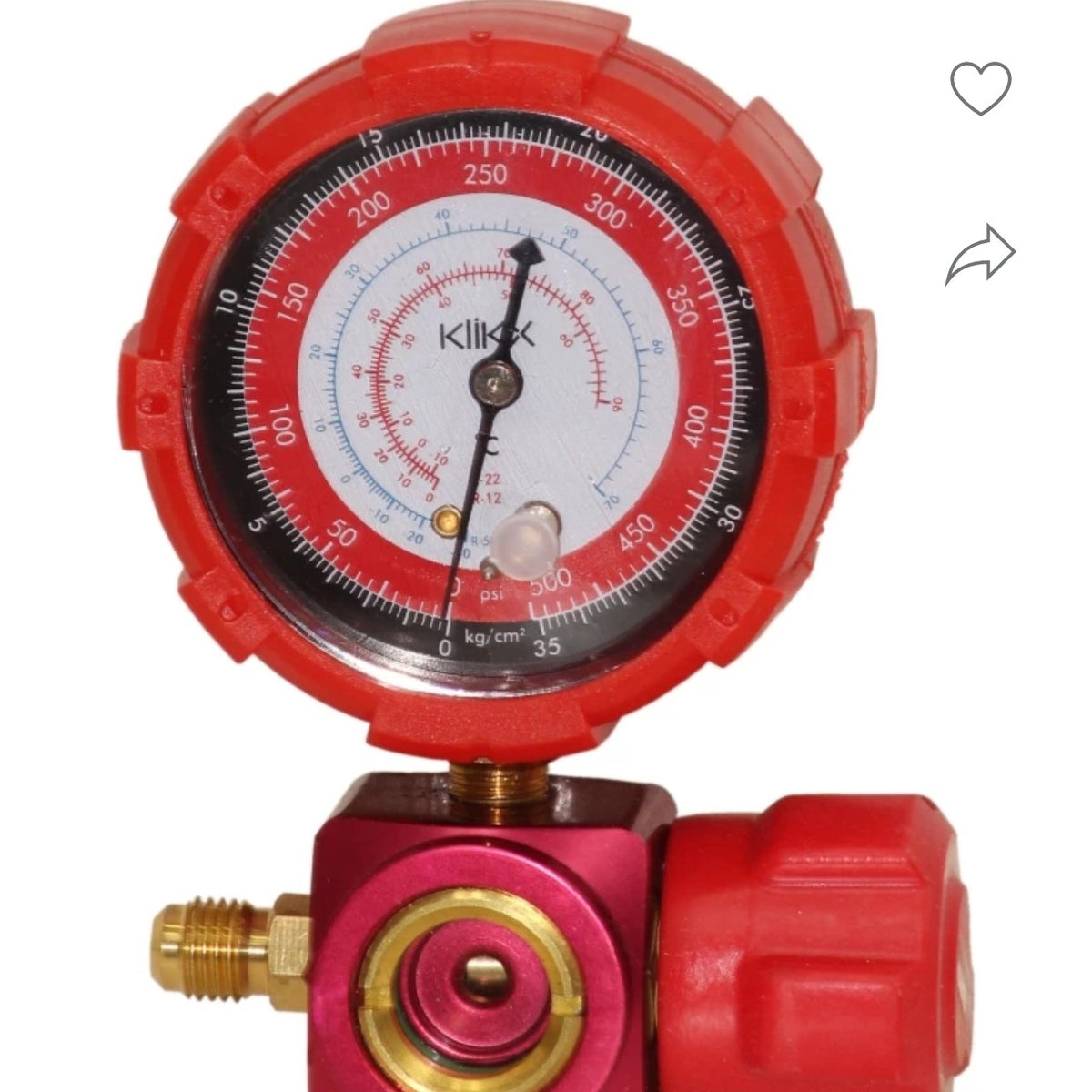 Gauge 500PSI for Refrigerant Gas Charging Meter Manifold Pressure Gauge Air Conditioner Refrigerant Gas Gauge 410 / R22